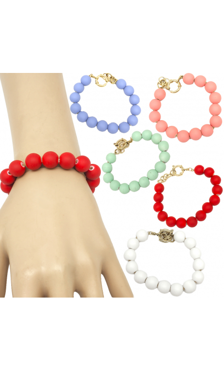 Pulsera Bolas Pastel