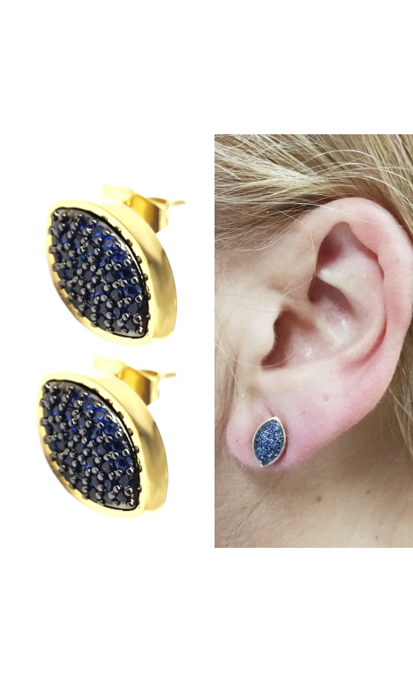 Pendientes Microsetting Oval