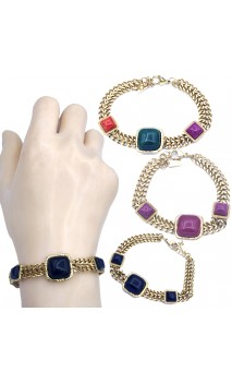 PULSERA CON DIJES CUADRADOS