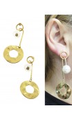 PENDIENTES LARGOS CON PERLA